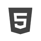 angular greyscale icon